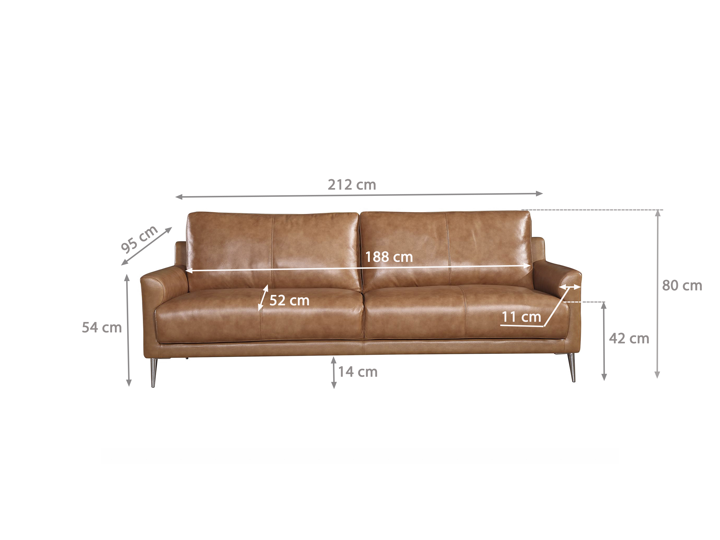 Sofa da thật 50% WELIKES ZM707 S3 hiện đại- Vietdy®