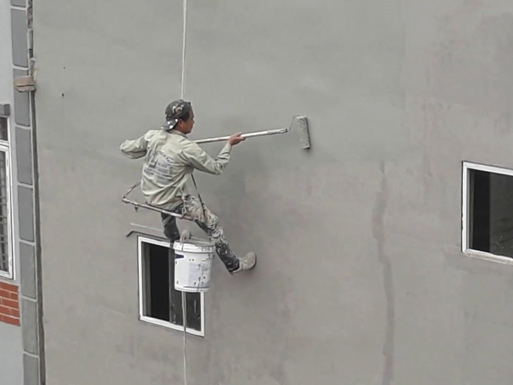 Dịch vụ sơn lót tường ngoài nhà