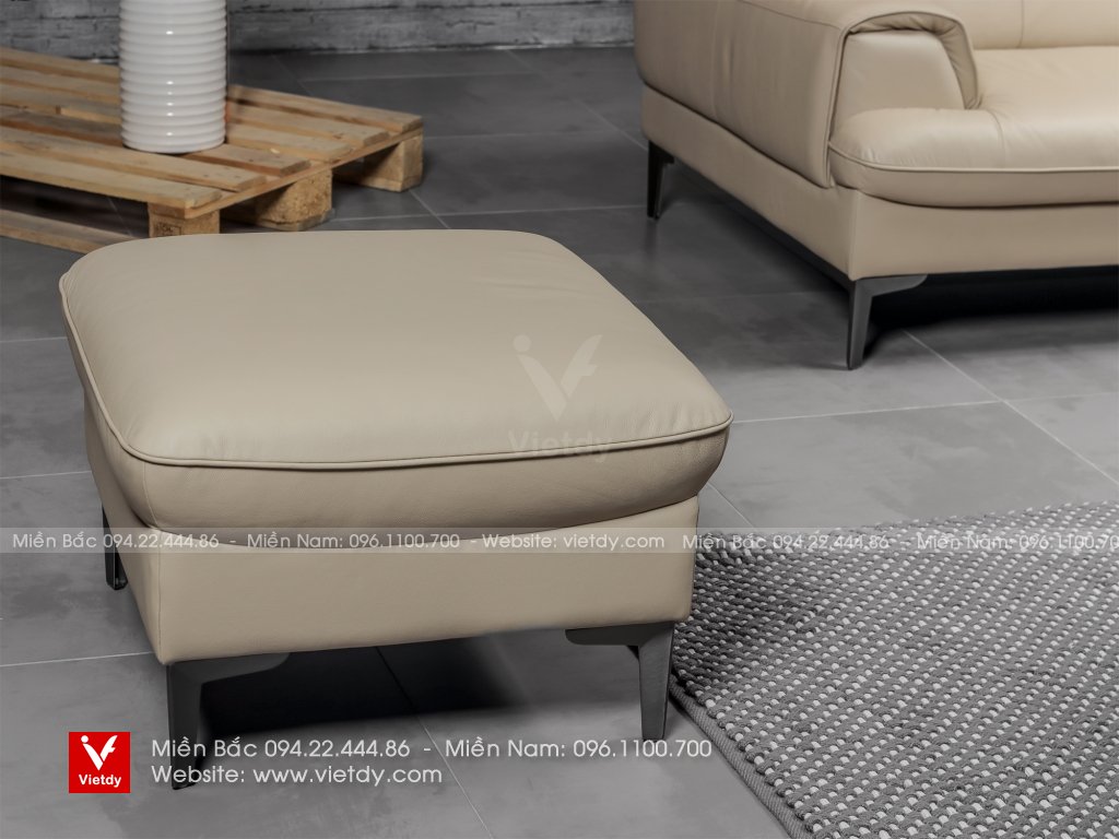 Đôn sofa da bò Ý CASA CD-9247