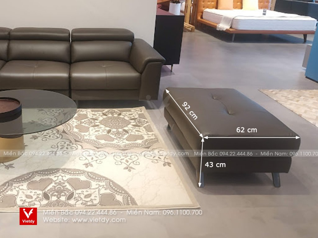 Đôn sofa da thật D50 Malaysia TPH2183L