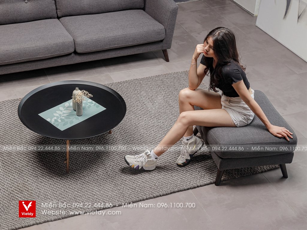 Đôn sofa vải nỉ Ý CASA CD-5051