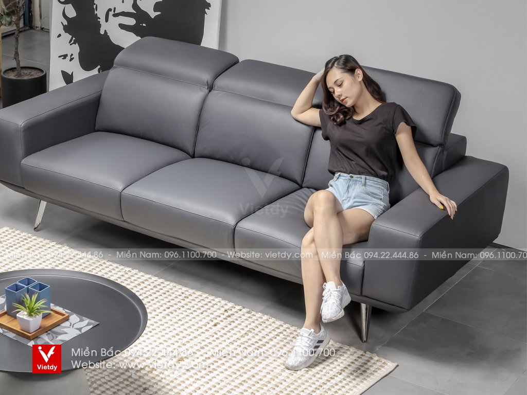 Bộ sofa da bò Brazil CASA CD-9253