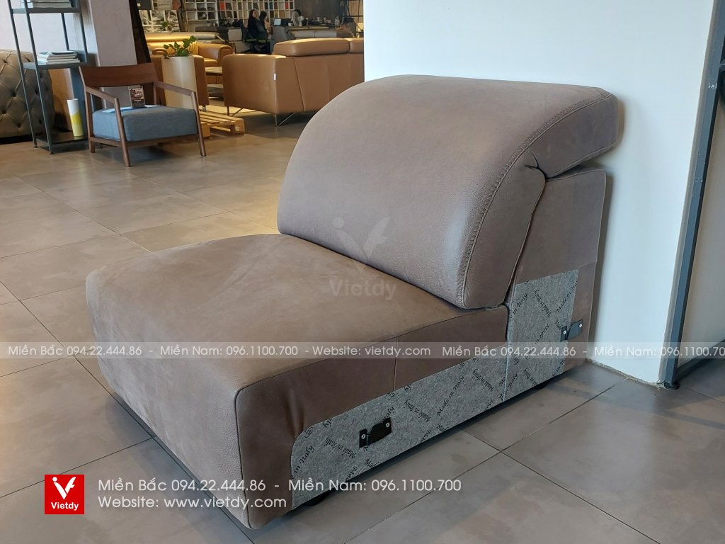 Sofa nối da bò Italia Loft Cat 700