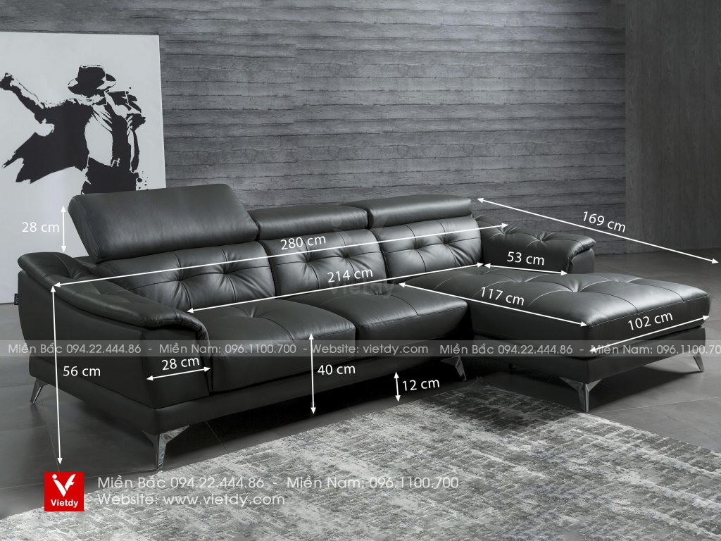 Sofa da thật D50 Malaysia TPH2200L