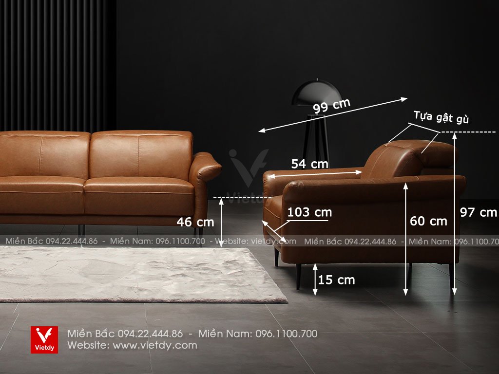 Sofa da thật D50 WELIKES ZM793 S1