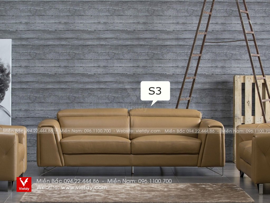 Bộ sofa da bò Italia Magic S2/S3/Đôn Cat 500