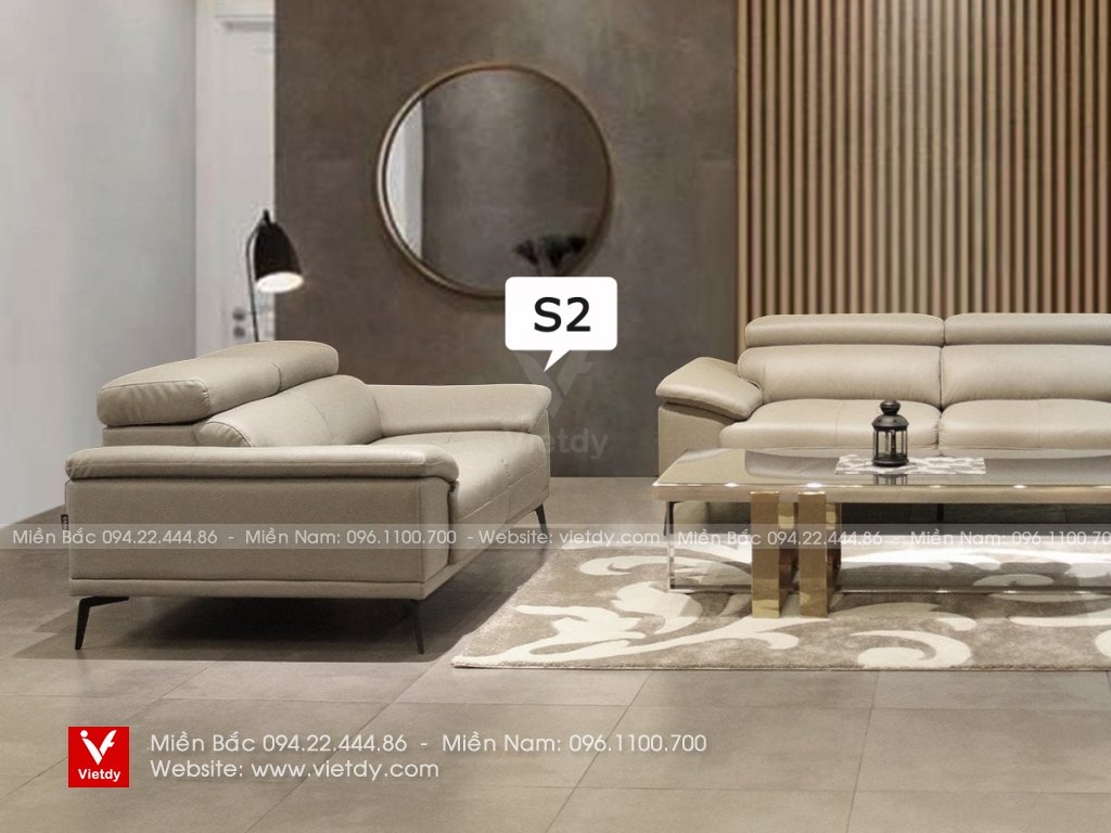 Bộ sofa da thật D50 Malaysia NFH2257
