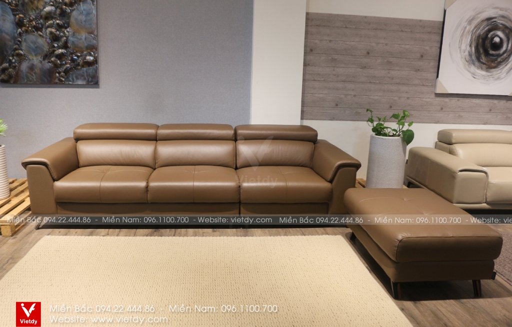 Bộ sofa da thật D50 Malaysia TPH2183L