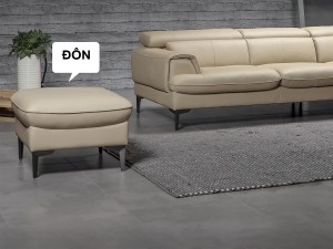 Đôn sofa da bò Ý CASA CD-9247
